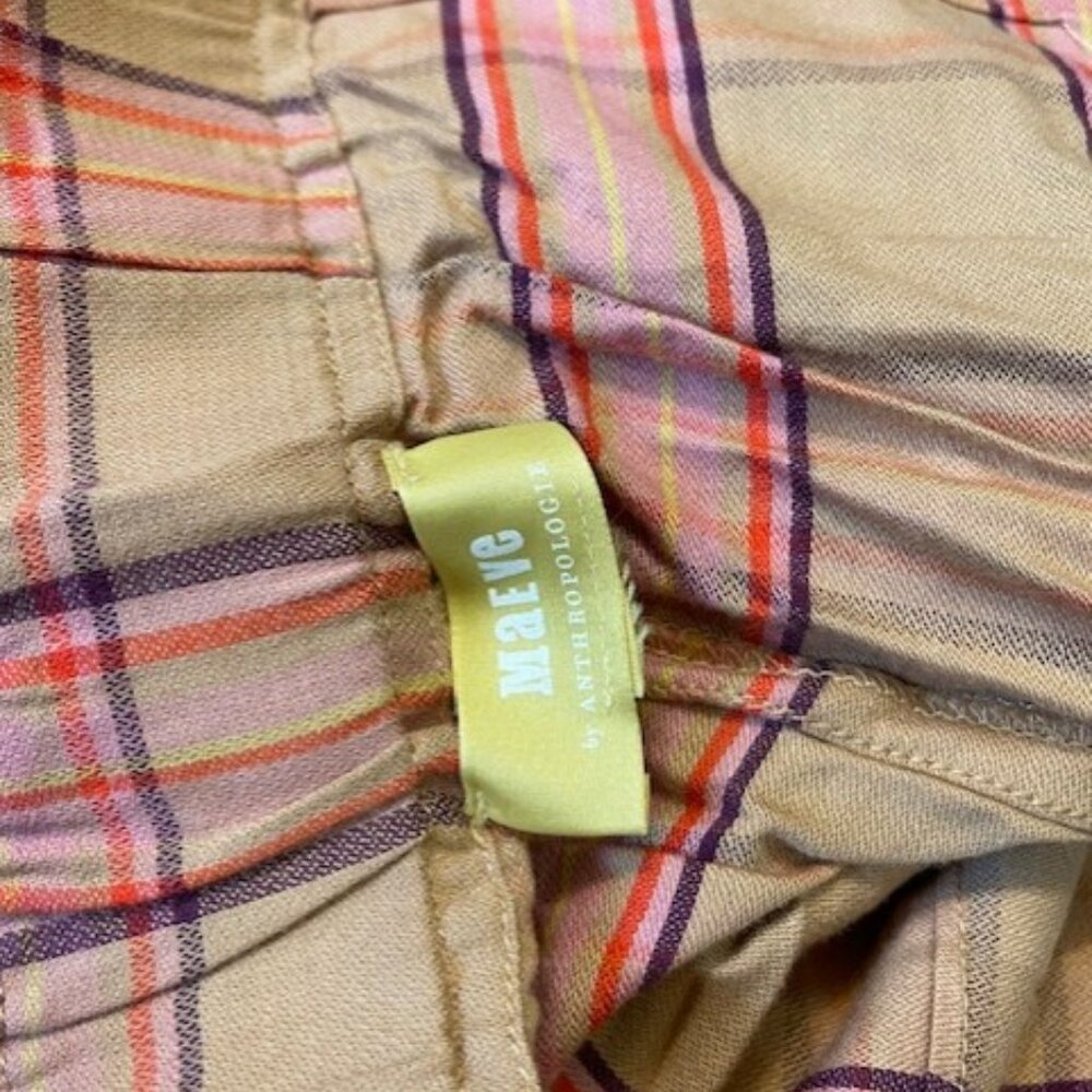 Maeve Albane Retro Plaid Wide Leg Pants - Picture 16 of 16
